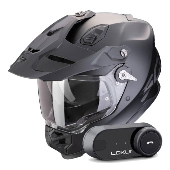 Integral Scorpion ADF 9000 Air Solid Matt Black + Kit Bluetooth Lokui K30