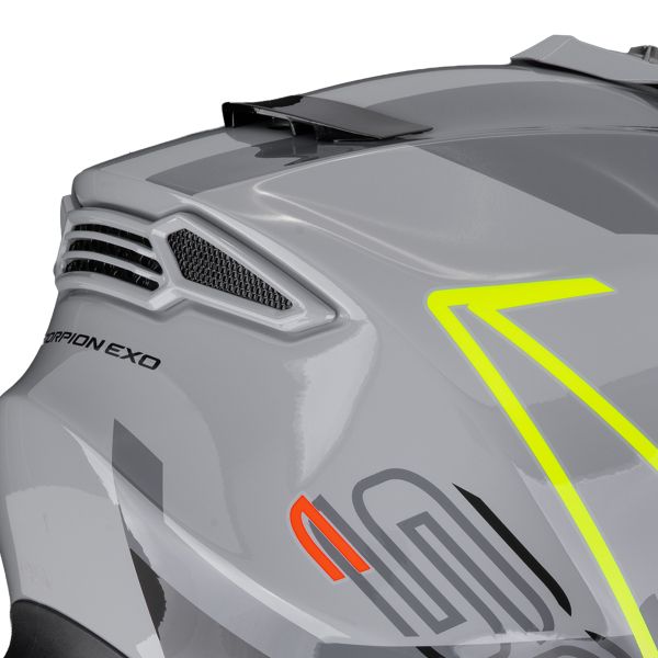 Scorpion ADF 9000 Air Summit Silver Neon Yellow