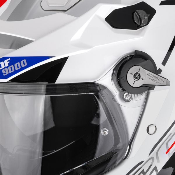 Scorpion ADF 9000 Air Summit White Red Silver