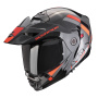 Casque Klapp Scorpion ADX-2 Galane Silver Black Red