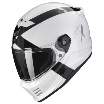 Casque Integral Scorpion Covert FX Gallus White Black Casque Integral Scorpion Covert FX Gallus White Black