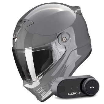 Integral Scorpion Covert FX Solid Cement Grey + Kit Bluetooth Lokui K30