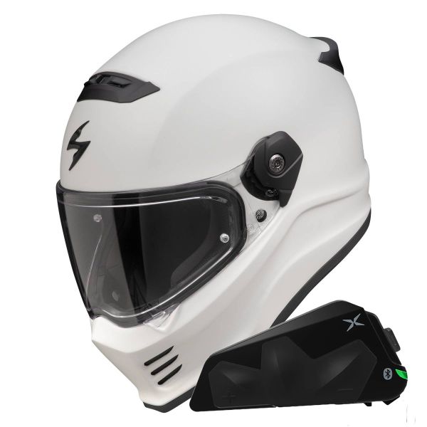 Integral Scorpion Covert FX Solid Cool Grey Mat + Kit bluetooth Exo-Com Link-1C Integral Scorpion Covert FX Solid Cool Grey Mat + Kit bluetooth Exo-Com Link-1C