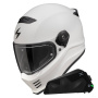 Casque Integral Scorpion Covert FX Solid Cool Grey Mat + Kit bluetooth Exo-Com Link-1C