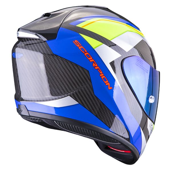 Scorpion Exo 1400 Air Carbon Air Legione Blue Yellow Fluo