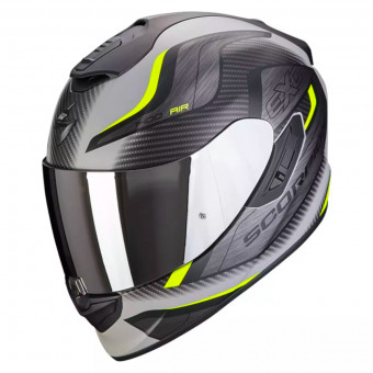 Scorpion Exo 1400 Evo Air Attune Matt Grey Black Neon Yellow + Kit bluetooth 5R