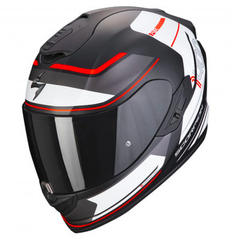 Scorpion Exo 1400 Evo Air Vittoria Matt Black White + Intercom Sena SMH5
