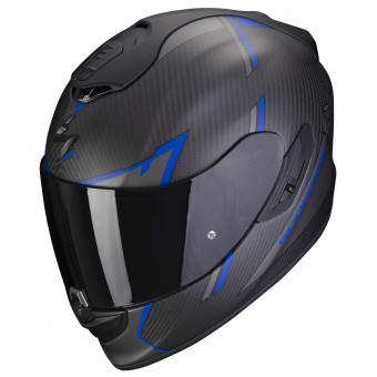 Casque Integral Scorpion Exo 1400 Evo Carbon Air Kendal Matt Black Blue Casque Integral Scorpion Exo 1400 Evo Carbon Air Kendal Matt Black Blue