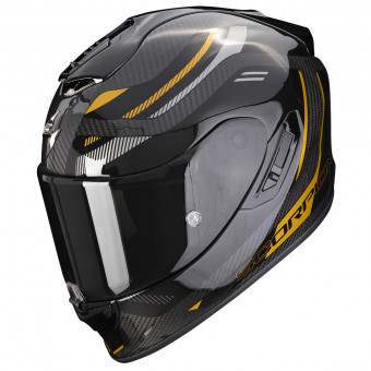Scorpion Exo 1400 Evo Carbon Air Kydra Black Gold + Intercom Sena SMH5