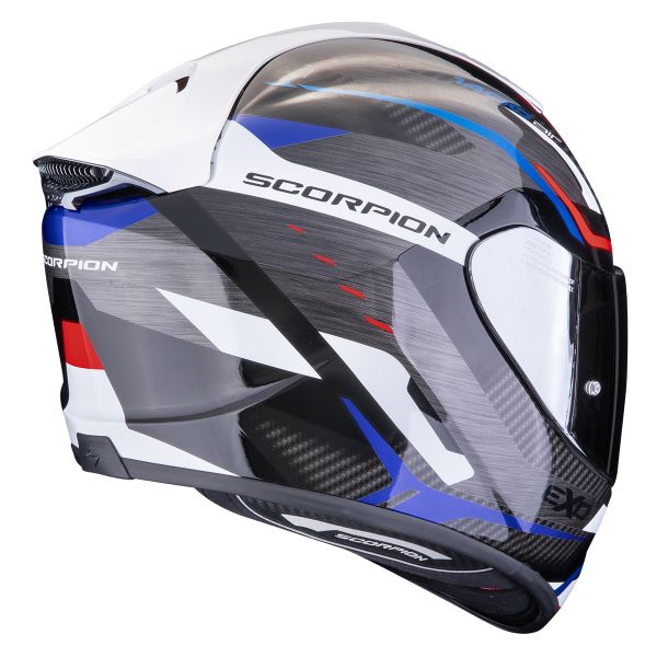 Scorpion Exo 1400 Evo II Air Accord Blue White + Kit bluetooth Exo-Com Link-1C