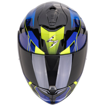 Scorpion Exo 1400 Evo II Air Intensio Black Blue + Kit bluetooth Exo-Com Link-1C