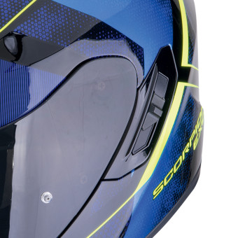 Scorpion Exo 1400 Evo II Air Intensio Black Blue + Kit bluetooth Exo-Com Link-1C