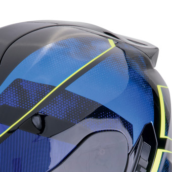 Scorpion Exo 1400 Evo II Air Intensio Black Blue + Kit bluetooth Exo-Com Link-1C