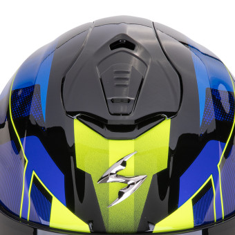 Scorpion Exo 1400 Evo II Air Intensio Black Blue + Kit bluetooth Exo-Com Link-1C