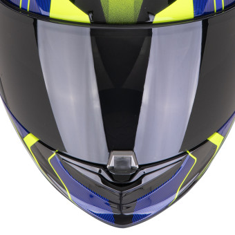 Scorpion Exo 1400 Evo II Air Intensio Black Blue + Kit bluetooth Exo-Com Link-1C