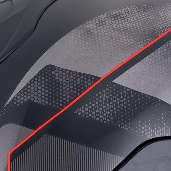 Scorpion Exo 1400 Evo II Air Intensio Matt Black Red + Kit Bluetooth BT Mini