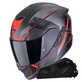 Integral Scorpion Exo 1400 Evo II Air Intensio Matt Red + Kit bluetooth Exo-Com Link-1C