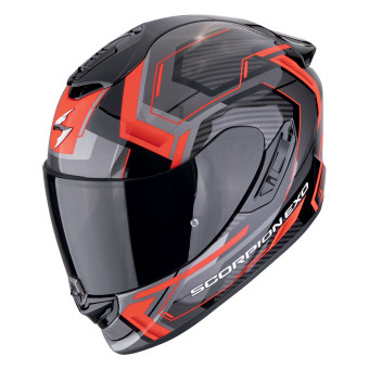 Scorpion Exo 1400 Evo II Air Linart Black Red + Kit Bluetooth BT Mini
