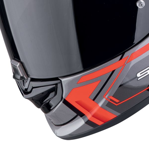 Scorpion Exo 1400 Evo II Air Linart Black Red + Kit Bluetooth BT Mini