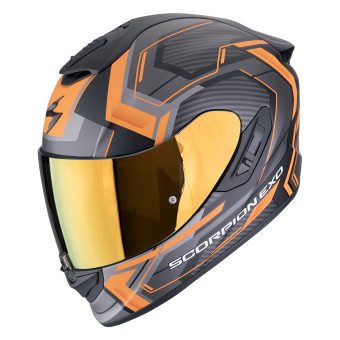 Scorpion Exo 1400 Evo II Air Linart Matt Orange + Kit bluetooth Exo-Com Link-1C