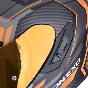 Scorpion Exo 1400 Evo II Air Linart Matt Orange + Kit bluetooth Exo-Com Link-1C