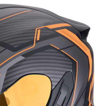 Scorpion Exo 1400 Evo II Air Linart Matt Orange + Kit bluetooth Exo-Com Link-1C