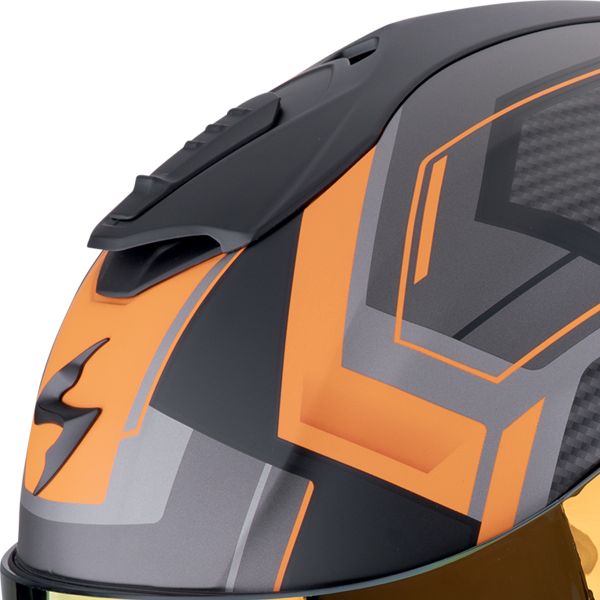 Scorpion Exo 1400 Evo II Air Linart Matt Orange + Kit bluetooth Exo-Com Link-1