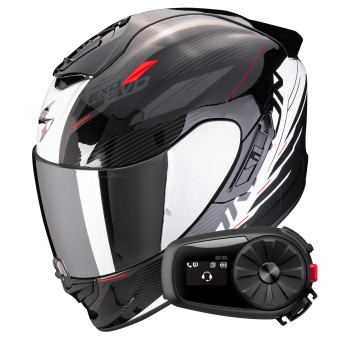 Integral Scorpion Exo 1400 Evo II Air Luma Black White + Kit Bluetooth 5S
