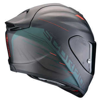 Scorpion Exo 1400 Evo II Air Luma Matt Black Green + Kit Bluetooth Lokui K30
