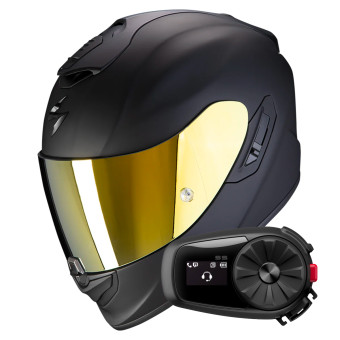 Integral Scorpion Exo 1400 Evo II Air Solid Matt Black + Kit Bluetooth 5S