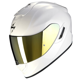 Scorpion Exo 1400 Evo II Air Solid Pearl White + Kit Bluetooth 5S