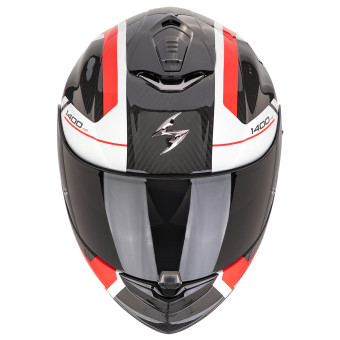 Scorpion Exo 1400 Evo II Carbon Air Enko Red + Kit bluetooth Exo-Com Link-1C