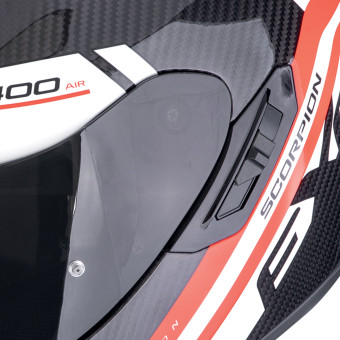 Scorpion Exo 1400 Evo II Carbon Air Enko Red + Kit bluetooth Exo-Com Link-1C