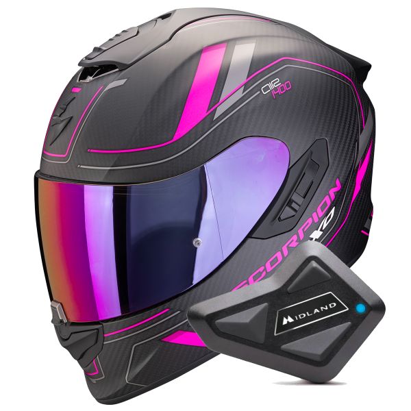 Integral Scorpion Exo 1400 Evo II Carbon Air Mirage Matt Black Pink