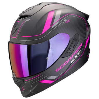 Casque Integral Scorpion Exo 1400 Evo II Carbon Air Mirage Matt Black Pink Casque Integral Scorpion Exo 1400 Evo II Carbon Air Mirage Matt Black Pink