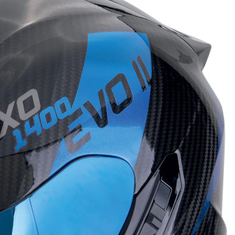 Scorpion Exo 1400 Evo II Carbon Air Platted Black Blue
