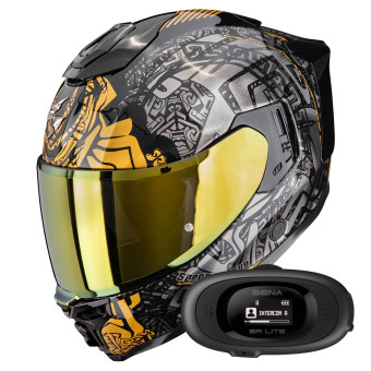 Casque Integral Scorpion Exo 1500 Air Apus Black Grey Gold Casque Integral Scorpion Exo 1500 Air Apus Black Grey Gold