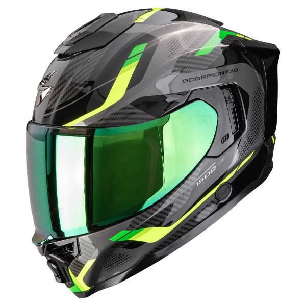 Integral Scorpion Exo 1500 Air Sleek Black Green Integral Scorpion Exo 1500 Air Sleek Black Green