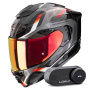 Casque Integral Scorpion Exo 1500 Air Sleek Black Red + Kit Bluetooth Lokui K30