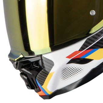 Scorpion Exo 1500 Air Sleek White Blue Yellow