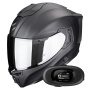 Casque Integral Scorpion Exo 1500 Air Solid Matt Black + Kit bluetooth 5R Lite Solo