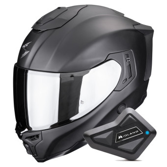 Integral Scorpion Exo 1500 Air Solid Matt Black + Kit Bluetooth BT Mini