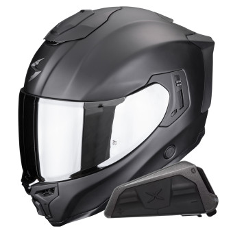 Casque Integral Scorpion Exo 1500 Air Solid Matt Black + Kit bluetooth Exo-Com Link-1 Casque Integral Scorpion Exo 1500 Air Solid Matt Black + Kit bluetooth Exo-Com Link-1