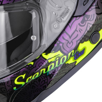 Scorpion Exo 1500 Air Vortex Black Neon Yellow Chameleon