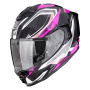 Casque Integral Scorpion Exo 1500 Carbon Air Hydro Black White Pink