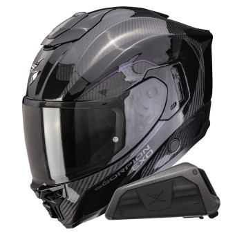 Casque Integral Scorpion Exo 1500 Carbon Air Mundi Black Chameleon + Kit bluetooth Exo-Com Link-1 Casque Integral Scorpion Exo 1500 Carbon Air Mundi Black Chameleon + Kit bluetooth Exo-Com Link-1