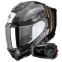 Casque Integral Scorpion Exo 1500 Carbon Air Zity Black Copper + Kit Bluetooth 5S Solo