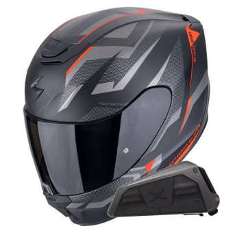 Casque Integral Scorpion Exo 391 Aaxo Matt Black Red + Kit bluetooth Exo-Com Link-1 Casque Integral Scorpion Exo 391 Aaxo Matt Black Red + Kit bluetooth Exo-Com Link-1