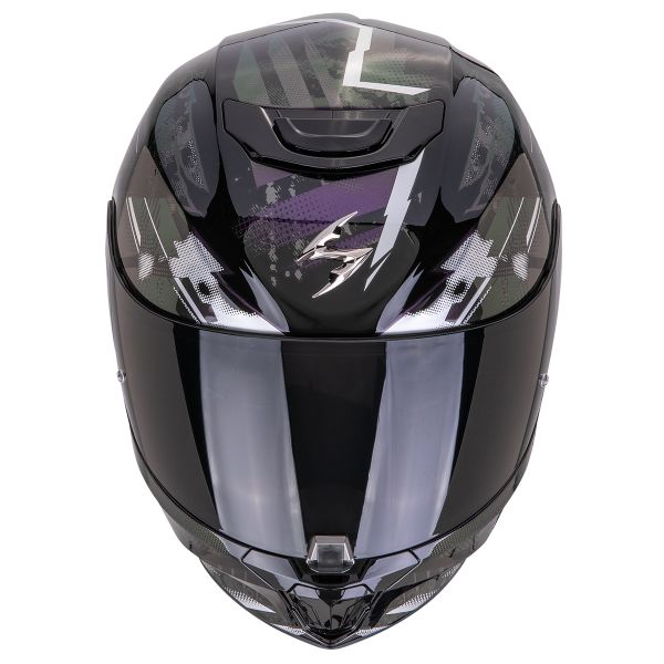 Scorpion Exo 391 Clutter Black Chameleon + Kit bluetooth 5R Lite