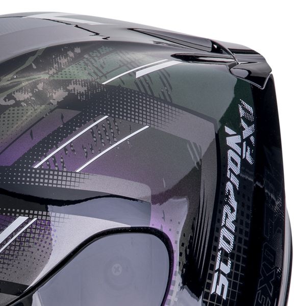 Scorpion Exo 391 Clutter Black Chameleon + Kit bluetooth 5R Lite